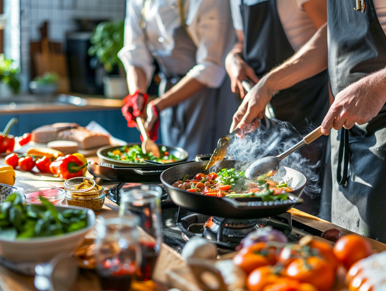 Різноманітні свіжі продукти для здорового харчування